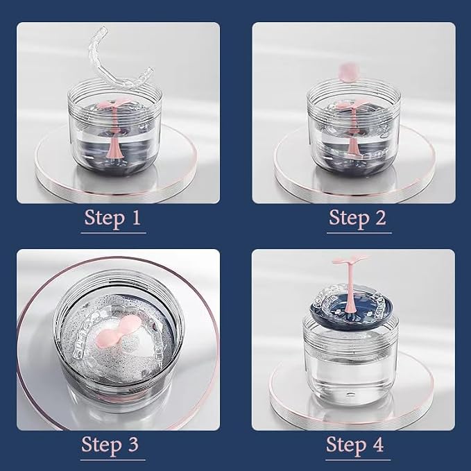 Retainer case, Denture Bath Cup，Retainer Cleaner Case Box, Night Mouth Guard - Image 4