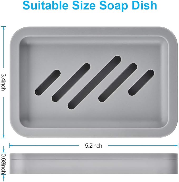 2PCS Draining Soap Dishes, Dishwashing Sponge Soap Holder - Image 2