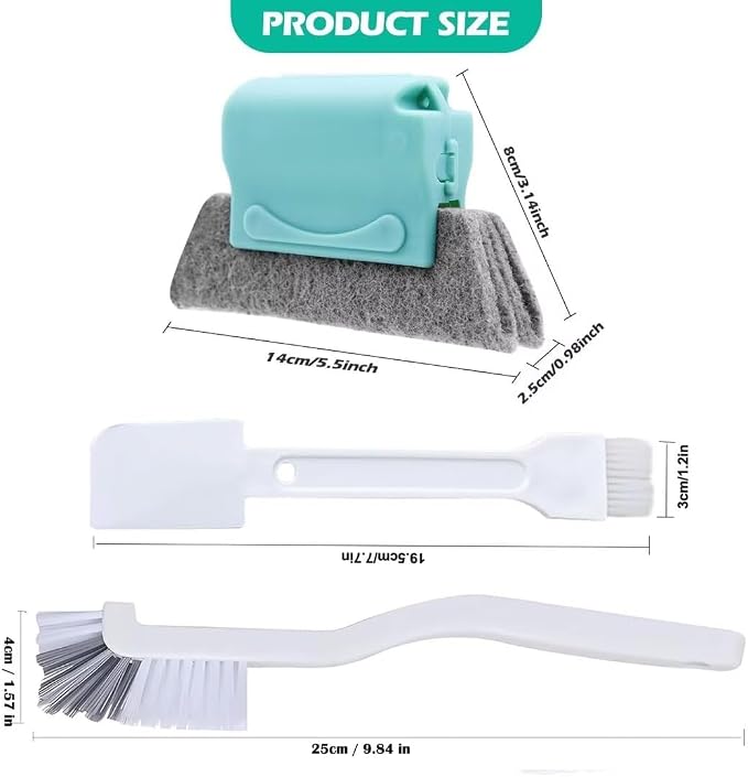 Deep Clean Brush Set Crevice Cleaning Brush Window Groove Cleaner Tools Kit - Image 6
