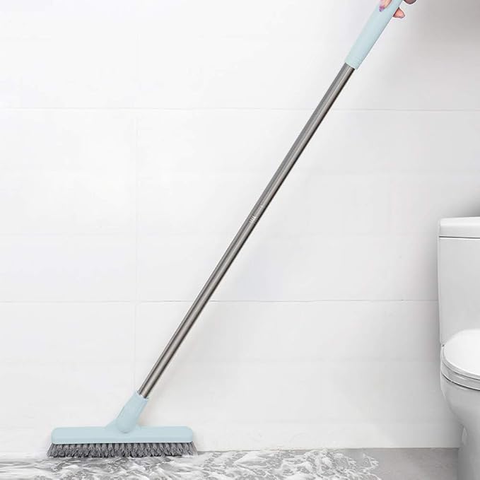 Affogato Floor Scrub Brush Bathroom Long Handle Bathtub Push Broom Shower Tile - Image 3