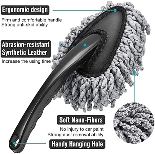 Multi-Functional Car Duster Cleaning Dirt Dust Clean Brush Dusting Tool Mop - Image 2