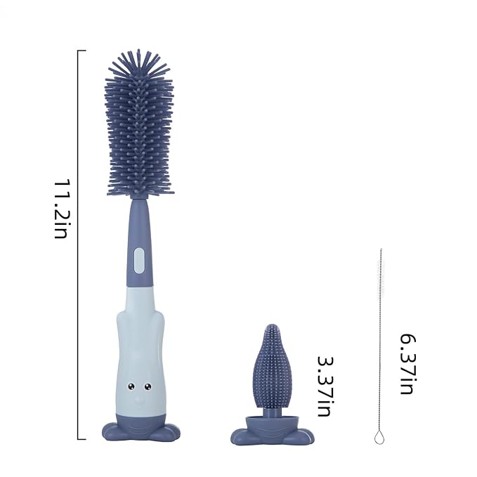Chemimoso Cup Cleaning Brush, Silicone Baby Bottle Brush - Image 6