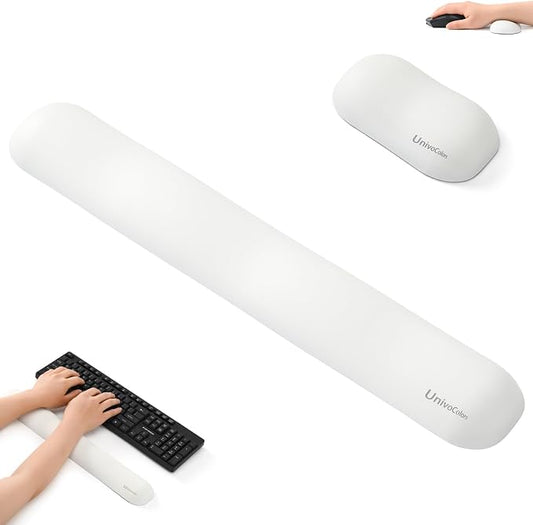 UnivoColors Design-Wave Set of Wrist Rest, Artificial Sheepskin+Memory by UnivoColors