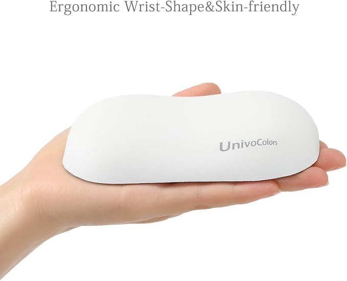 UnivoColors Design-Wave Wrist Rest, Artificial Sheepskin+Memory - Image 5
