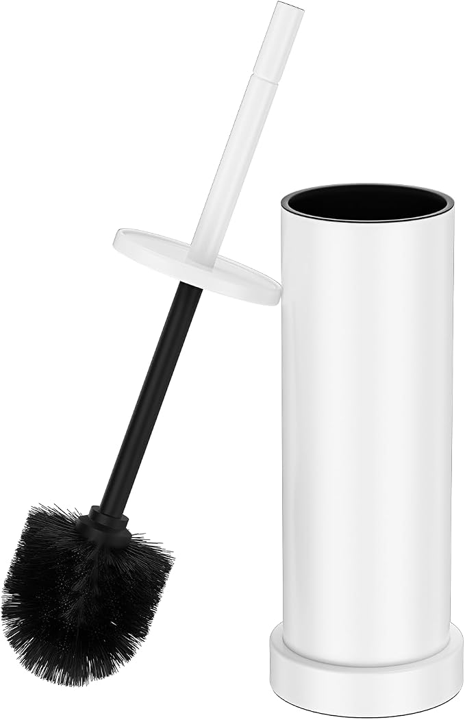 Toilet Brush and Holder Set: 304 Stainless Steel by Kaxnuaxu