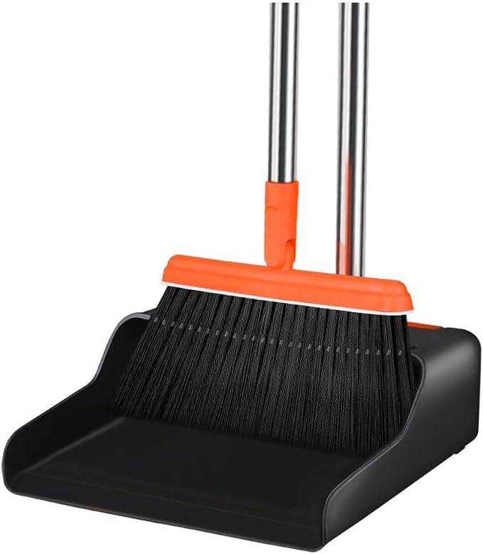 FGY Long Handle Broom and Dustpan Set 53" Broom by Home
