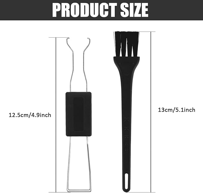 ZUFECY 3-Pc Keyboard Cleaning Tool Set: Keycap Puller & Dual Brushes - Image 2