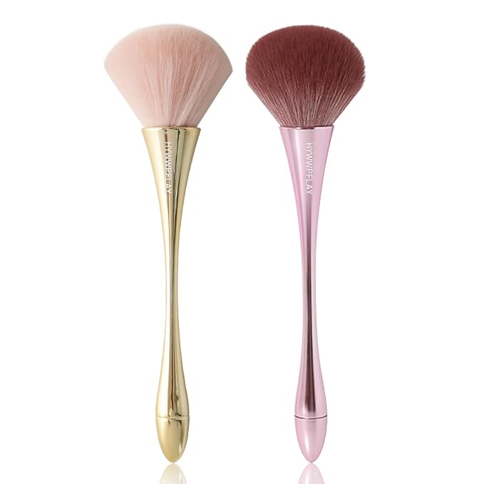 2Pcs Nail Dust Brush Acrylic Nail Brush Cleaner Nail Brushes by HYWWPFLAY