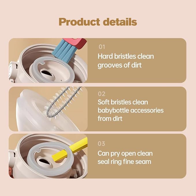 2025 New 3 in 1 Cup Lid Cleaning Brush, Crevice Cleaning Brush - Image 4
