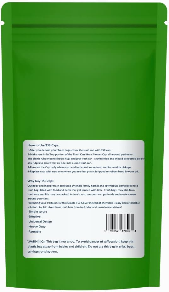 Outdoor Trash Can Cover Biodegradable Odor Eliminating Bag - Image 3