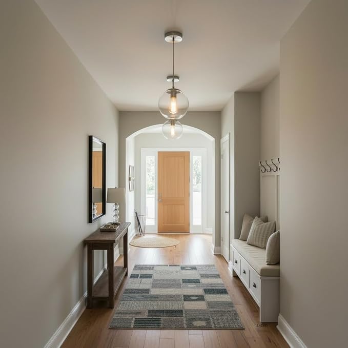 Globe Pendant Light, Modern Hanging Lighting Fixture, Classic Cluster Chandelier - Image 7