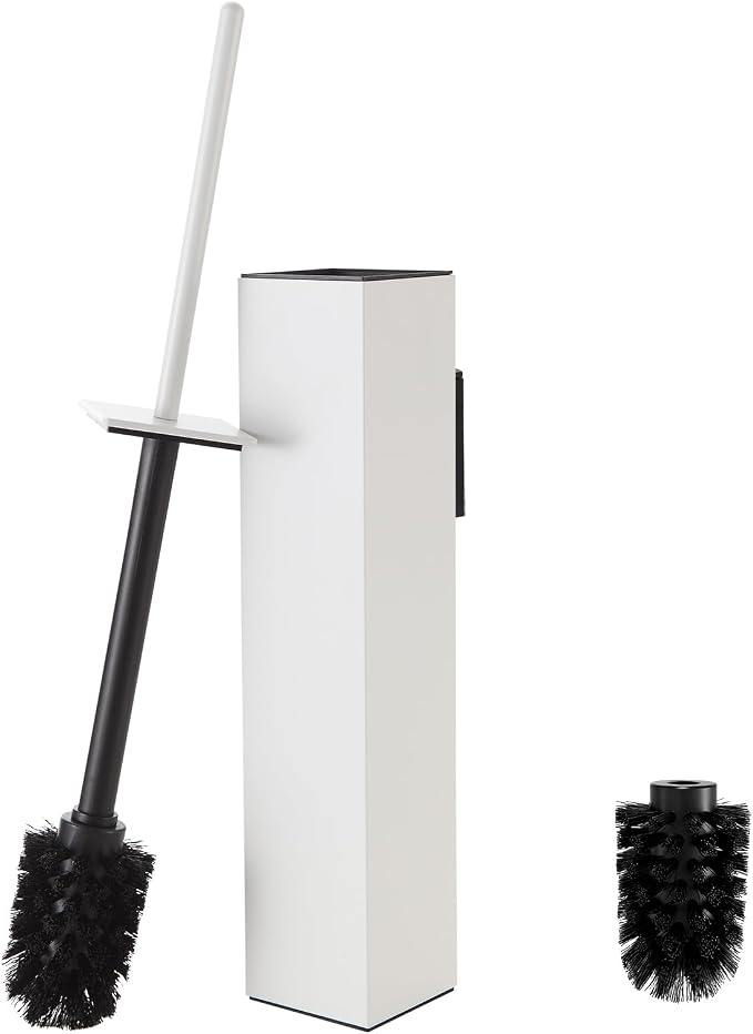 Toilet Brush and Holder Wall Mounted, Bathroom Toilet Brush, Drill or 3M by BVLBath