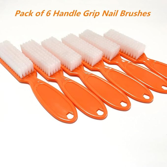 6Pcs Nail Brush for Cleaning Fingernails, Handle Grip Cleaning Brush for Nail - Image 3