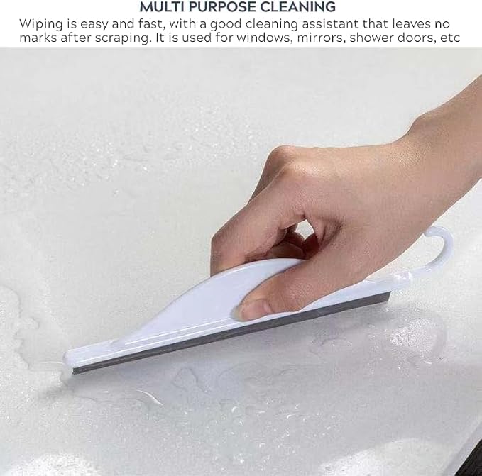 Mini Squeegee Set with Hooks, 2 Pack Silicone Water Wiper - Image 4