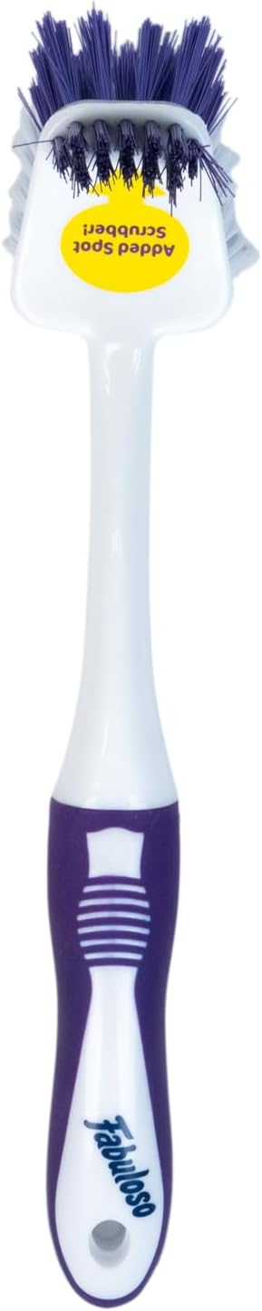 Fabuloso Tile Brush with Spot Scrubber, Long Bathroom Cleaning Brush with - Image 2
