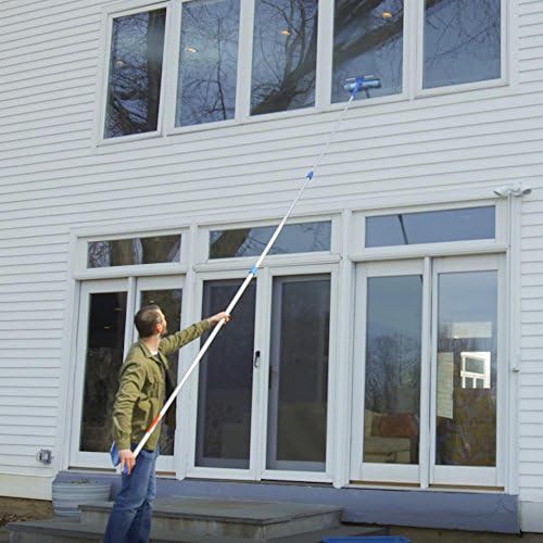 Unger Professional 2-in-1 Squeegee and Scrubber, 14” Window Cleaning Tool - Image 5