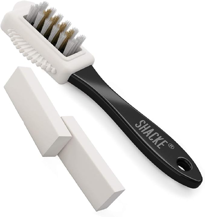 Suede & Nubuck 4-Way Leather Brush Cleaner + 2 Erasers by Shacke