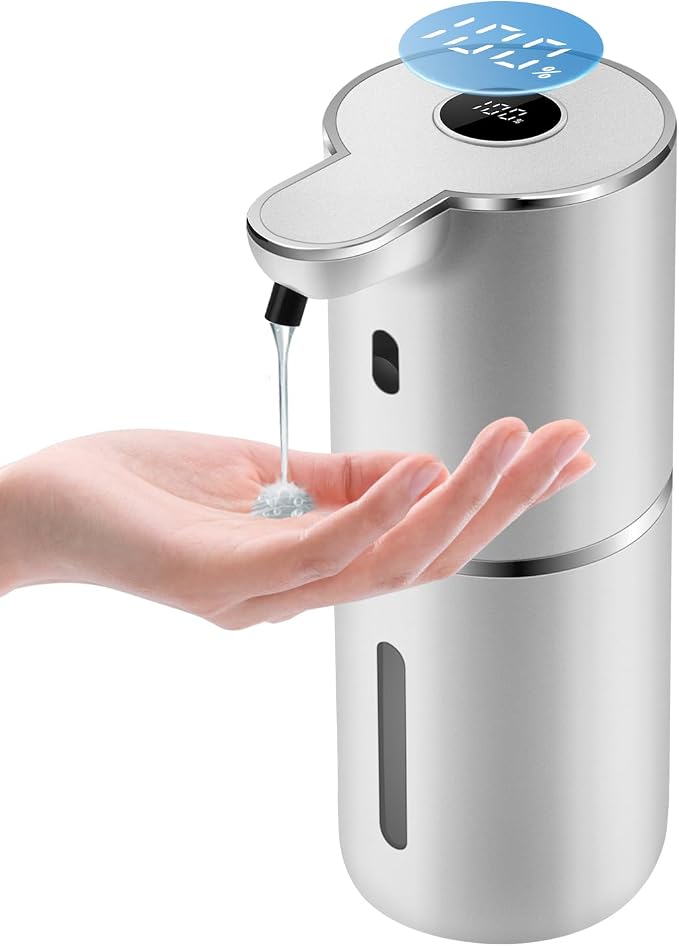 Automatic Liquid Soap Dispenser 12.8oz, Rechargeable & 6 Levels Soap Adjustable by Unknown