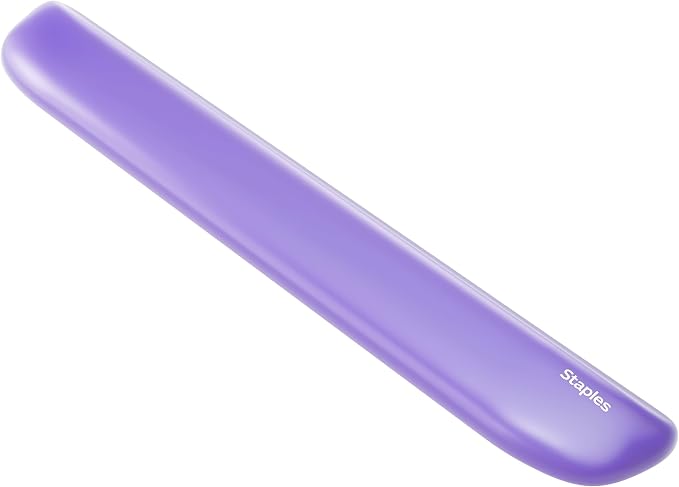 STAPLES Gel Keyboard Wrist Rest, Ergonomic Non‑Slip Wrist Support Cushion by Staples