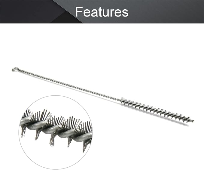 Utoolmart Steel Wire Cleaning Brush, Spiral Power Brush, 0.4-inch Diameter - Image 3