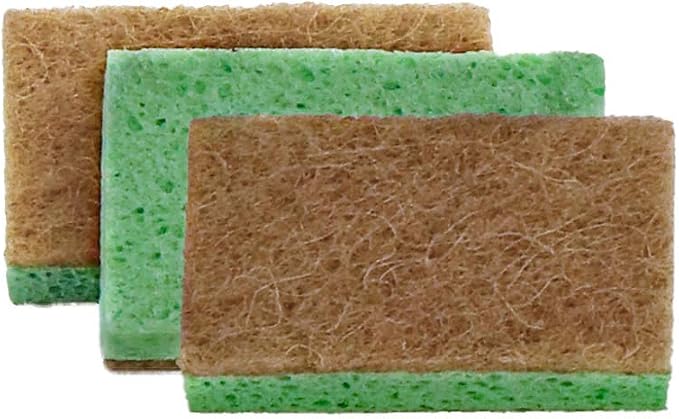 Superio Non-Scratch Cellulose Sponge Scrub Heavy Duty Kitchen Sponges Scrubbers - Image 3