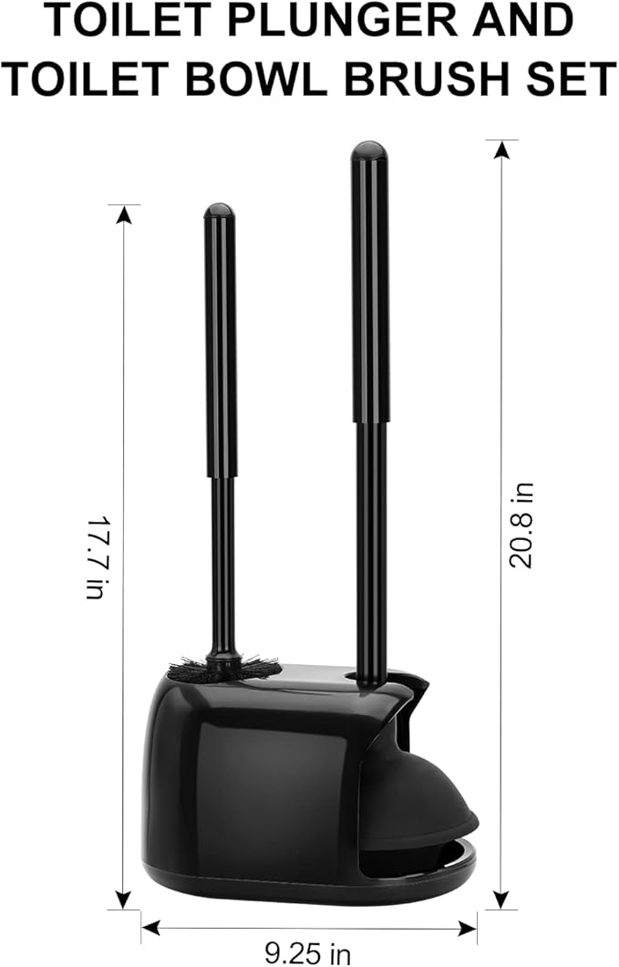 SetSail Toilet Brush and Plunger Set, Semi-Hidden Toilet Plungers Heavy Duty - Image 2