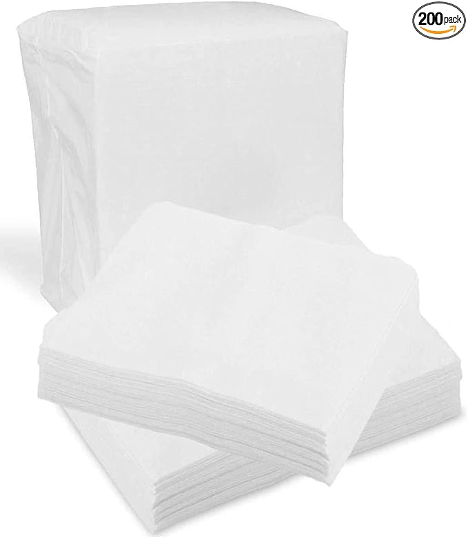 Disposable Dry Wipes, 200 Pack – Ultra Soft Non-Moistened Cleansing Cloths by ProHeal