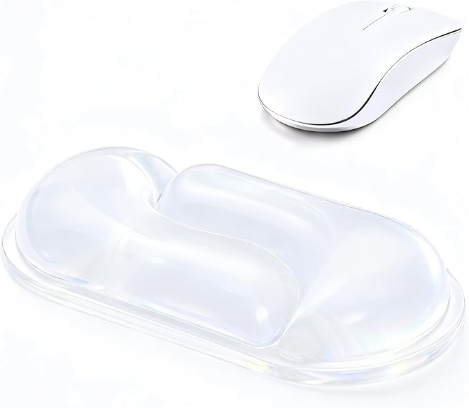Ospelelf Clear Gel Wrist Rest for Mouse Ergonomic Cushioned Support for Typing by OspelelfOfficeSupplies