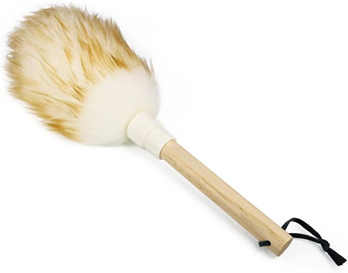 Duster Made of Lambswool with Solid Wood Handle and Lanyard, Antistatic Duster by HENGSHUIROFFEEMUSICALINSTRUMENTCOLTD