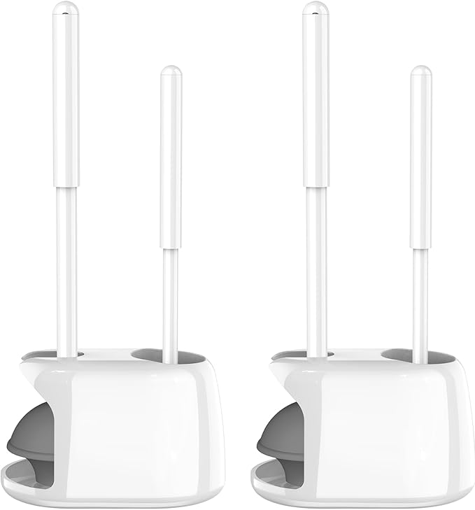 SetSail Toilet Brush and Plunger Set, 2 Packs Toilet Plungers by SetSail