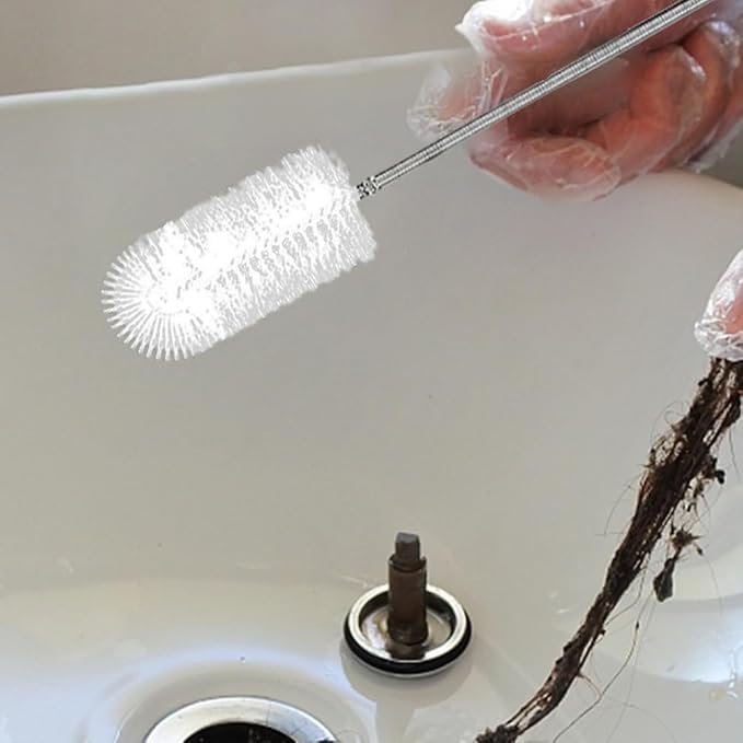 Flexible Long Drain Brush Set, Stainless Steel Tube Cleaning Brushes - Image 6