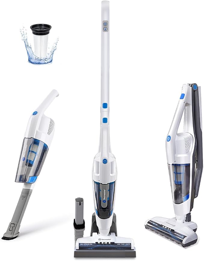 Vacmaster VSD1801 Cordless Handheld & Stick Vacuum Cleaner 2 in 1, Rechargeable by Vacmaster