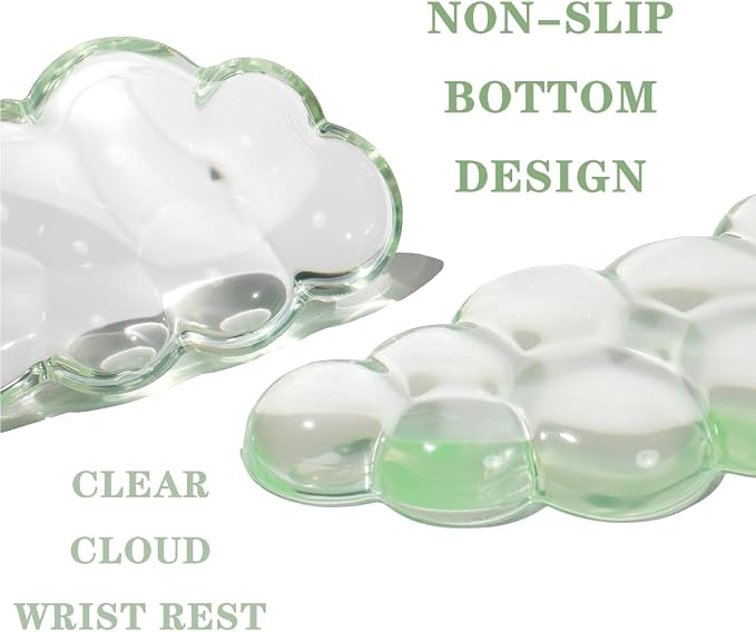 Clear Gel Wrist Rest for Keyboard and Mouse, Cute Ergonomic Silicone Wrist Rest - Image 7