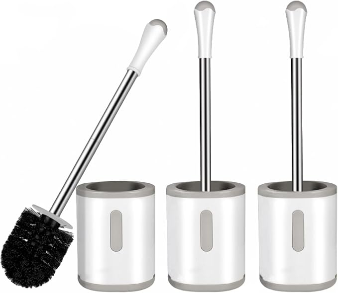 Toilet Brush and Holder Set, 3 Pack by AONEZ