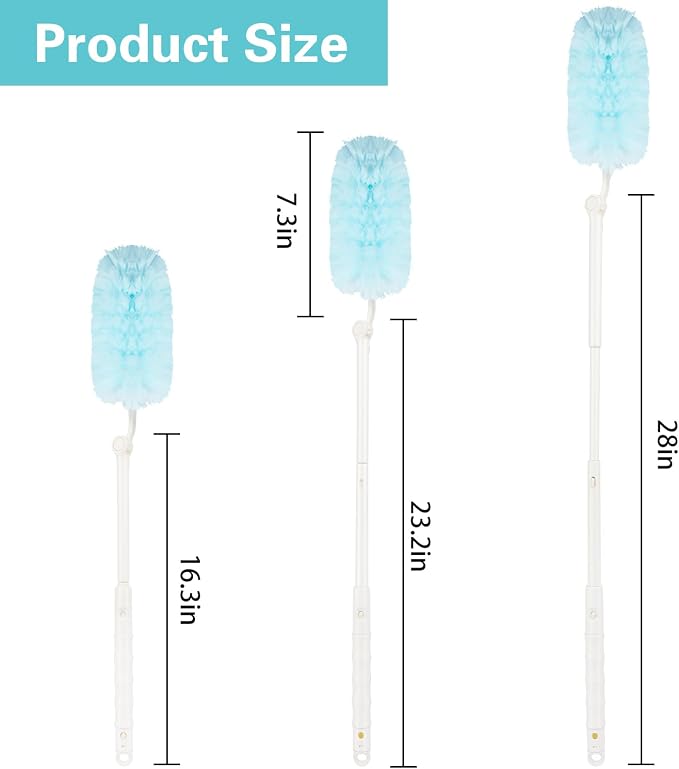 360° Duster Refills Kit for Swiffer Duster, 25 Pack & 1 Handle, Furniture and - Image 6