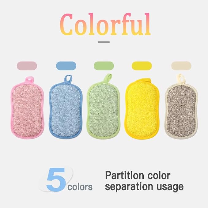 Dish Sponge Kitchen Sponges, Scrub Sponges, Double Sided Cleaning, Non Scratch - Image 8