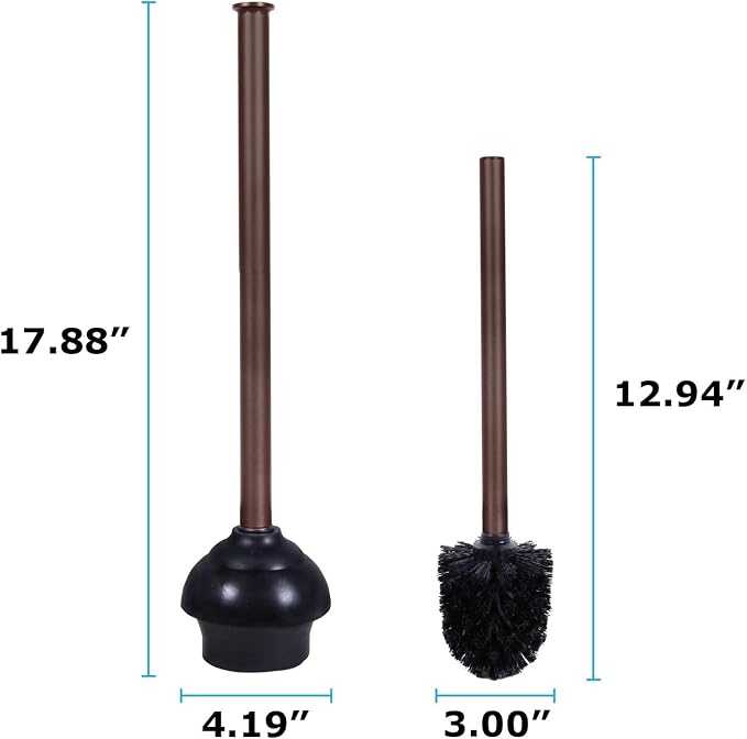 Blue Donuts Toilet Brush and Plunger Set - Image 3