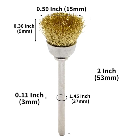60-Piece Brass Wire Brush Set - Image 3