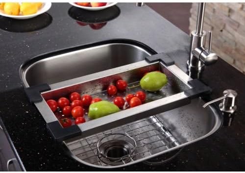 Kraus Stainless Steel Colander, 17 1/2" x 9 1/2" x 2 1/4" - Image 3