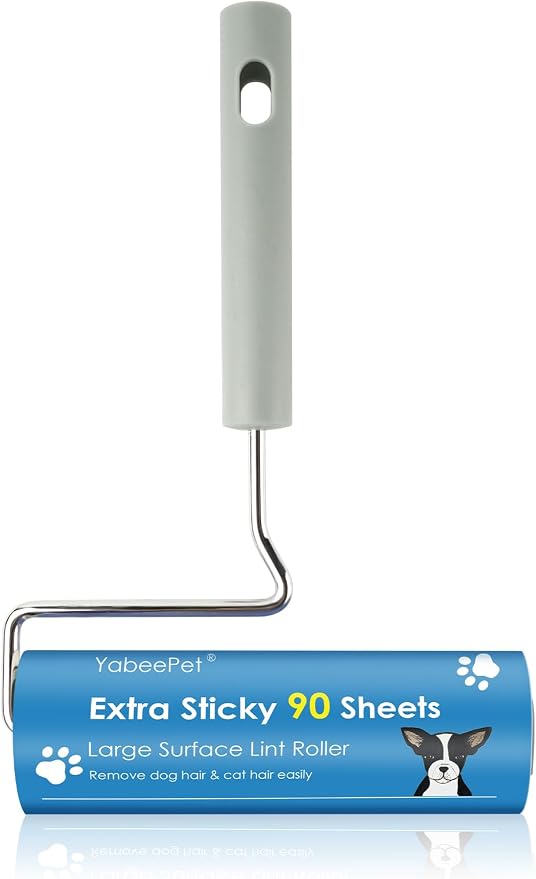 Extra Sticky Large Surface Lint Roller, 6.3'' Giant Lint Roller by Yabeepet