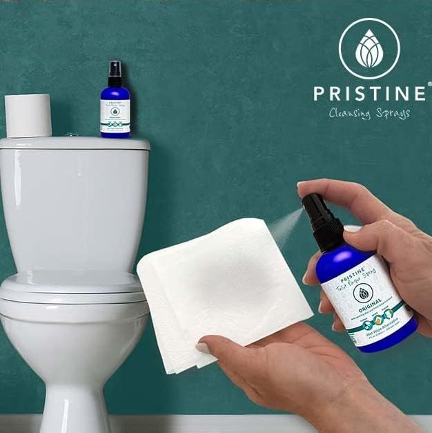 PRISTINE Sprays Toilet Paper Spray, Cooling Peppermint, Flushable Wet Wipe - Image 8