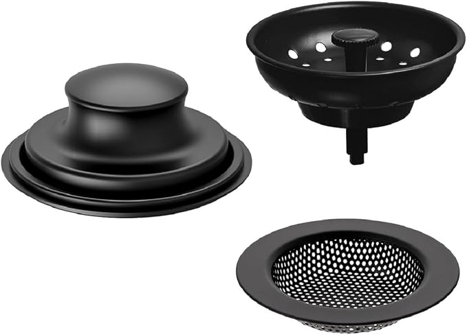 AJOMAN Kitchen Sink Drain Strainer, Cover and Stopper, Food Catcher by AJO+AJOMAN