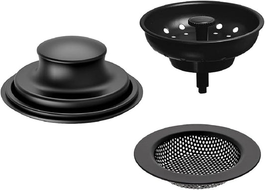 AJOMAN Kitchen Sink Drain Strainer, Cover and Stopper, Food Catcher by AJO+AJOMAN