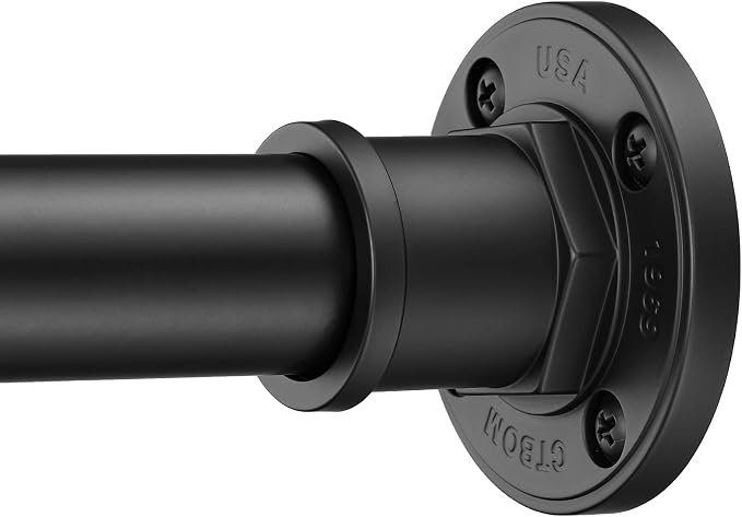 BRIOFOX Industrial Shower Curtain Rod by BRIOFOX