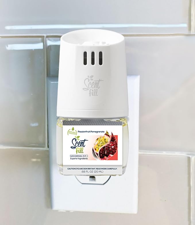 Scent Fill Passionfruit Pomegranate Plug in Air Freshener, 4 Scented Oil Refills - Image 2