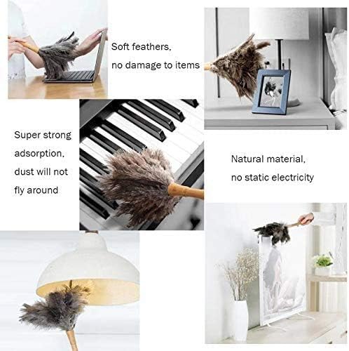 Feather Dusters for Cleaning, Feather Duster Ddzmz Fluffy Natural Genuine - Image 4