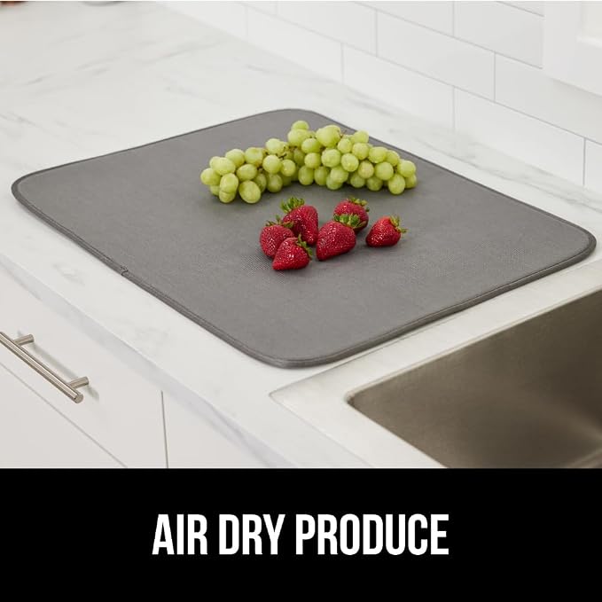 GORILLA GRIP Ultra Water Absorbent Microfiber Dish Drying Mat, Quick Dry Thick - Image 9