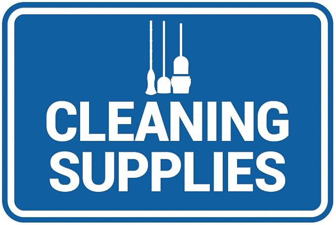 Signs ByLITA Classic Framed Cleaning Supplies Sign by SignsByLITA