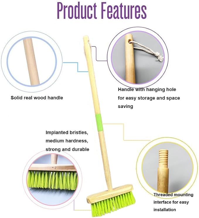 Kids Broom-Wooden Handle Small Broom - Image 4