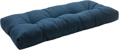 FUNHOME Outdoor Bench Cushion 45 x18 inch with Non-Slip Grips,Water Resistant Porch Swing Cushion,Bench Pillow Pads,Tufted Cushions for Patio Garden Furniture,45" Seat Cushions(Denim Blue)